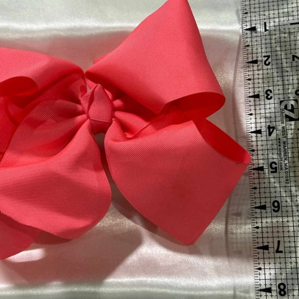 Pink Hair Bow - Large Grosgrain. Bundle 2+ for savings on shipping